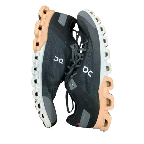 On Cloudflow Road-Running Shoes - Women's 9.5 Black Rock/Rose - Picture 4 of 8